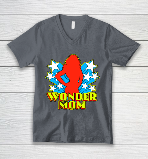 Wonder Mom Wonder Woman V-Neck T-Shirt 4