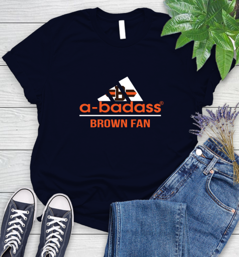 NFL A Badass Cleveland Browns Fan Adidas Football Sports Women's T-Shirt 2