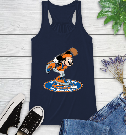 NHL Hockey New York Islanders Cheerful Mickey Disney Shirt Racerback Tank 11