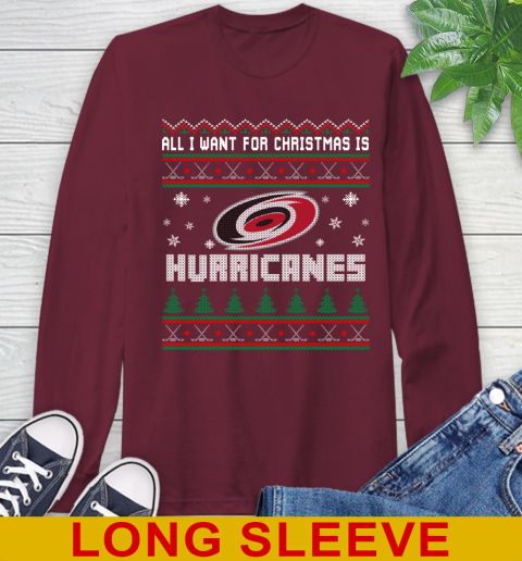 Carolina Hurricanes NHL Hockey All I Want For Christmas Is My Team Sports 61