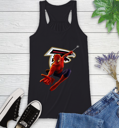 NFL Spider Man Avengers Endgame Football Atlanta Falcons Racerback Tank 2