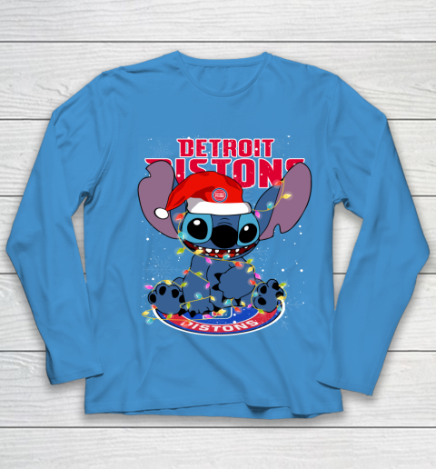 Detroit Pistons NBA noel stitch Basketball Christmas Youth Long Sleeve 4