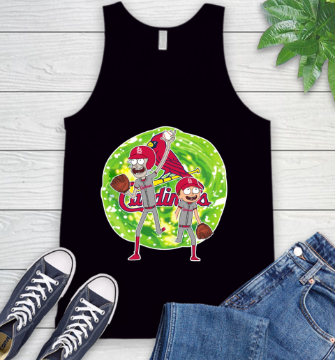 MLB St.Louis Cardinals Rick And Morty Baseball Sports Tank Top 2