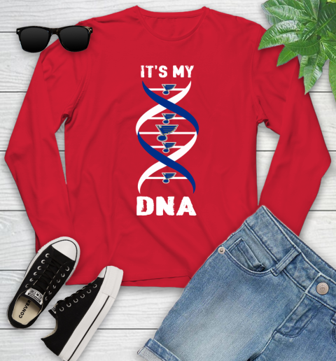 St.Louis Blues NHL Hockey It's My DNA Sports Youth Long Sleeve 11