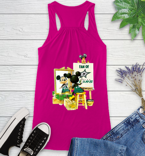 NHL Hockey Dallas Stars Mickey Drawing Shirt 41