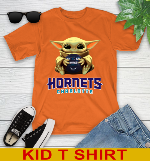 NBA Basketball Charlotte Hornets Star Wars Baby Yoda Shirt 107