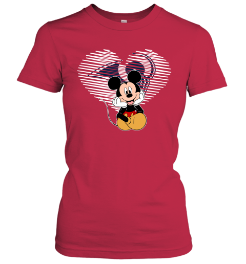 NFL Los Angeles Rams The Heart Mickey Mouse Disney Football T Shirt nSHywKInA9x ladies t shirt 20 95 151514 front red