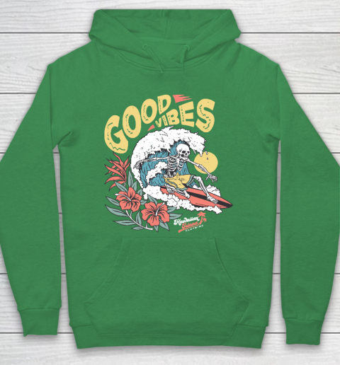 Good Vibes Skeleton Surfer Hoodie 5