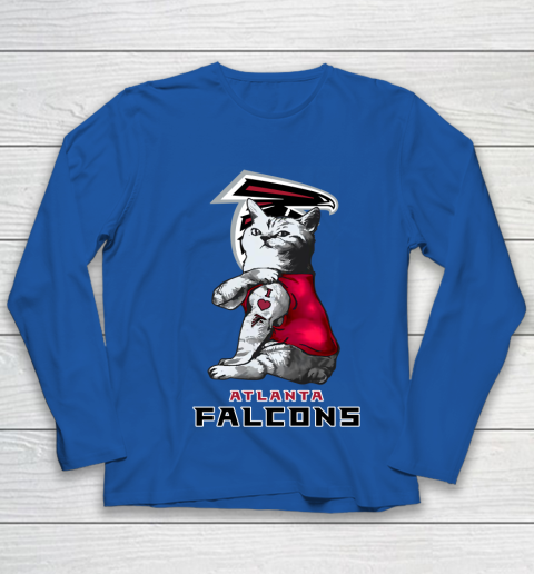NFL Football My Cat Loves Atlanta Falcons Youth Long Sleeve 7