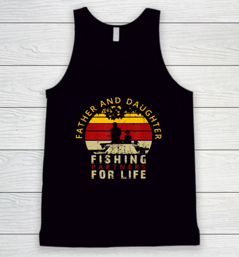 Dad and Daughter Fisherman Daddy Father's Day Fishing Tank Top