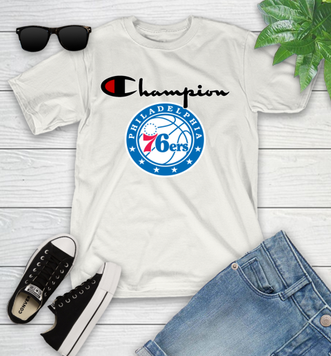 NBA Basketball Philadelphia 76ers Champion Shirt Youth T-Shirt