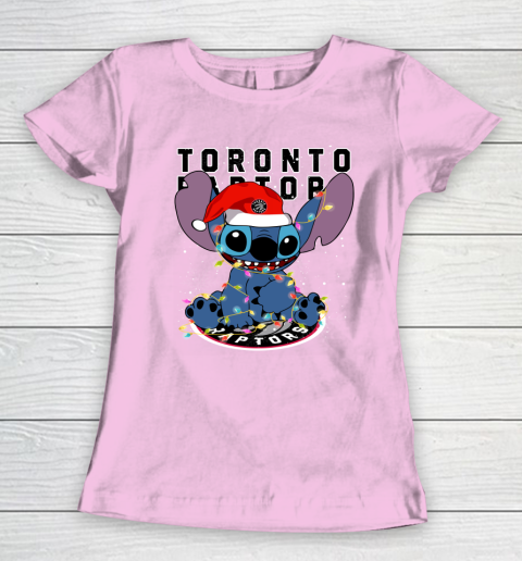 Toronto Raptors NBA noel stitch Basketball Christmas Women's T-Shirt 6