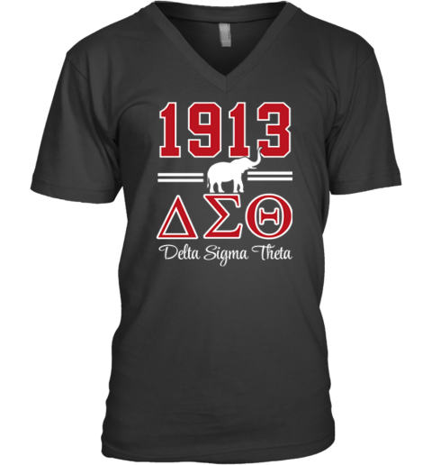 1913 Delta Sigma Theta V-Neck T-Shirt