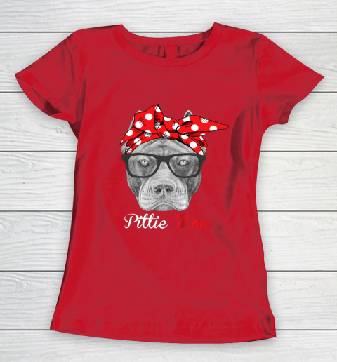 Dog Mom Shirt Pittie Mom Shirt for Pitbull Dog Lovers Mothers Day Women's T-Shirt 9