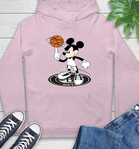 NBA Basketball Brooklyn Nets Cheerful Mickey Disney Shirt Hoodie 10
