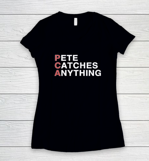 PCA Pete Catches Anything Pete Crow Armstrong Women's V-Neck T-Shirt