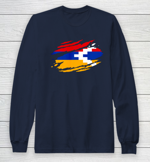 Artsakh Flag Proud Artsakh Support Artsakh Strong Armenia Long Sleeve T-Shirt 3 Artsakh Flag Proud Artsakh Support Artsakh Strong Armenia Long Sleeve T-Shirt - Image 3