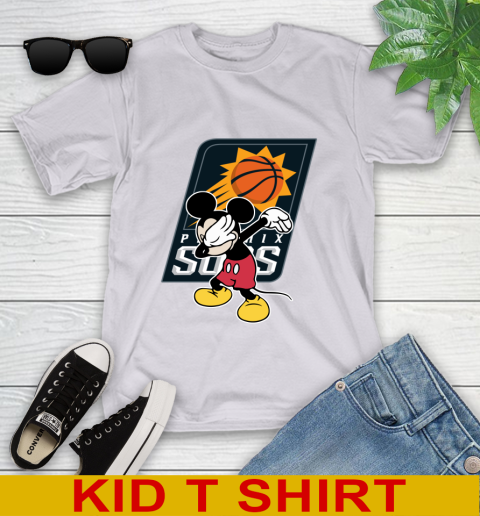 Phoenix Suns NBA Basketball Dabbing Mickey Disney Sports Youth T-Shirt 5