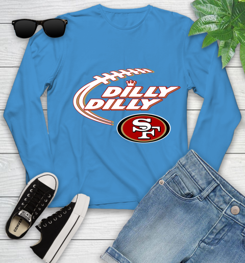 NFL San Francisco 49ers Dilly Dilly Football Sports Youth Long Sleeve 7