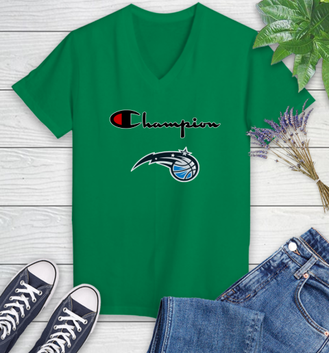NBA Basketball Orlando Magic Champion Shirt Women's V-Neck T-Shirt 3