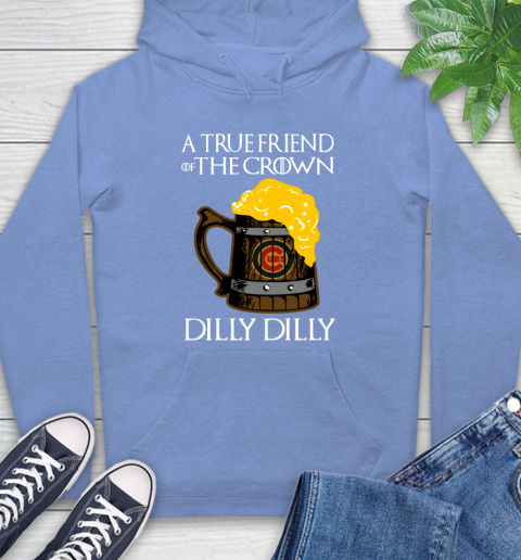 MLB Chicago Cubs A True Friend Of The Crown Game Of Thrones Beer Dilly Dilly Baseball Hoodie 11