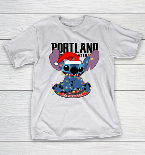 Portland Trail Blazers NBA noel stitch Basketball Christmas T-Shirt 9