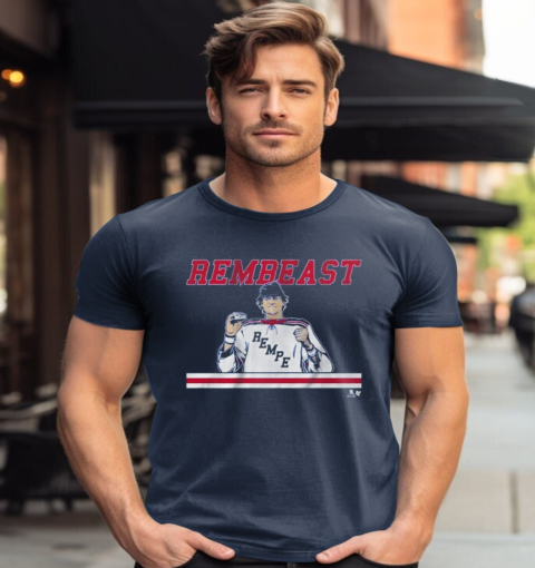 The Matt Rempe Rembeast T-Shirt rbyk the matt rempe rembeast classic t shirt 2 front navy