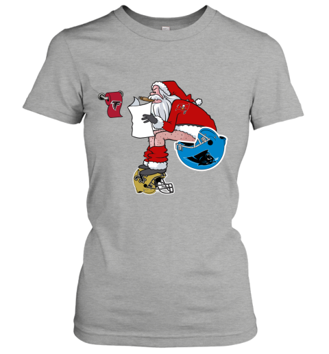 15lv santa claus tampa bay buccaneers shit on other teams christmas ladies t shirt 20 front ash