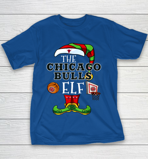 Chicago Bulls Christmas ELF Funny NBA Youth T-Shirt 6