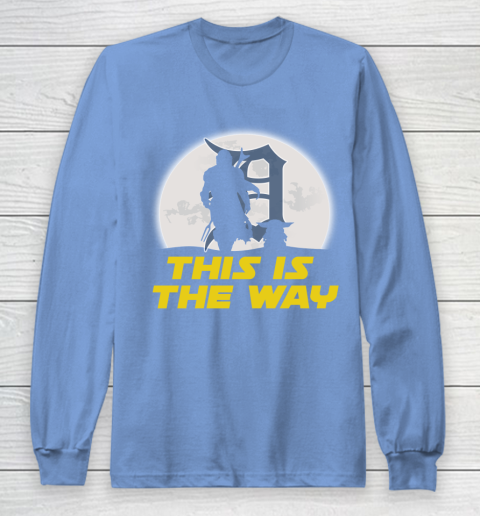 Detroit Tigers MLB Baseball Star Wars Yoda And Mandalorian This Is The Way Long Sleeve T-Shirt 8
