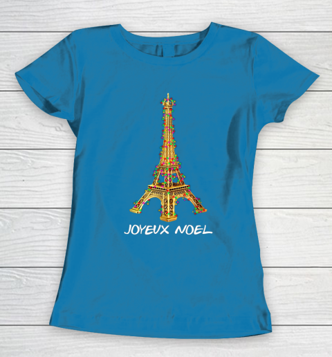 Joyeux Noel French Merry Christmas Eiffel Tower Women's T-Shirt 6