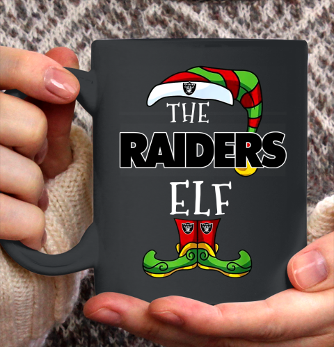 Oakland Raiders Christmas ELF Funny NFL Ceramic Mug 11oz