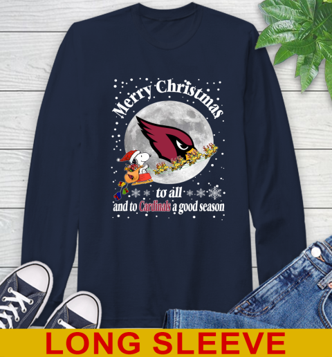 Arizona Cardinals Merry Christmas To All And To Cardinals A Good Season NFL Football Sports Long Sleeve T-Shirt 3