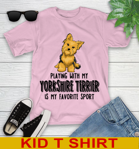 Playing with my yorkshire terrier is my favorite sport 92