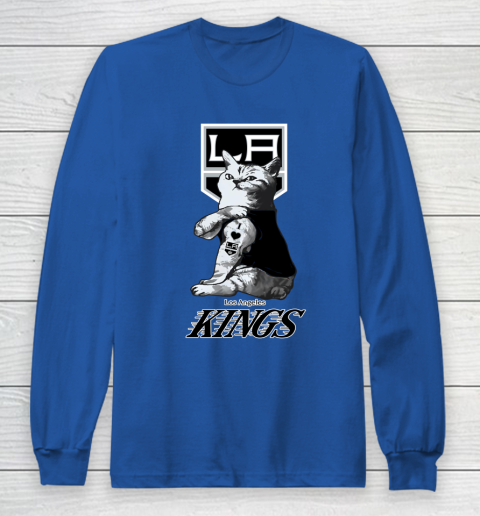 NHL My Cat Loves Los Angeles Kings Hockey Long Sleeve T-Shirt 6