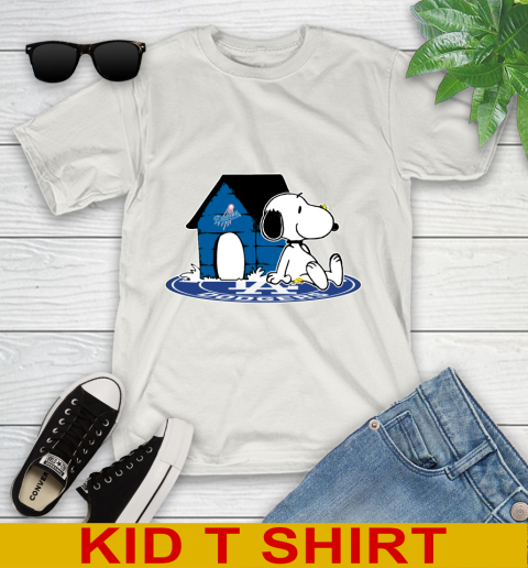 MLB Baseball Los Angeles Dodgers Snoopy The Peanuts Movie Shirt Youth T-Shirt 12