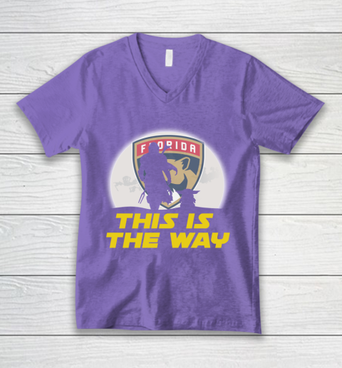 Florida Panthers NHL Ice Hockey Star Wars Yoda And Mandalorian This Is The Way V-Neck T-Shirt 8