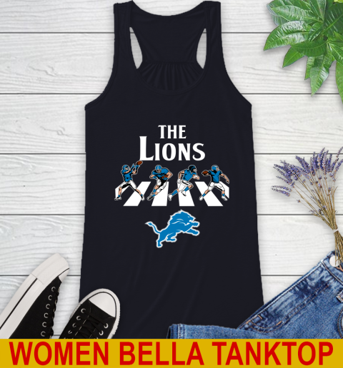 NFL Football Detroit Lions The Beatles Rock Band Shirt Racerback Tank 8