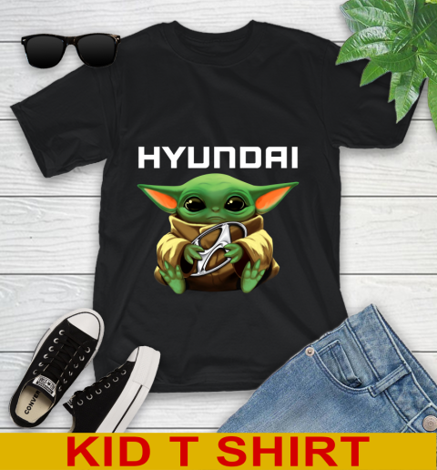 Star Wars Baby Yoda Hugs Hyundai Car Shirt 97