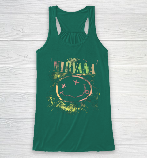 Vintage Nirvanas Smile Design Limited Racerback Tank 5
