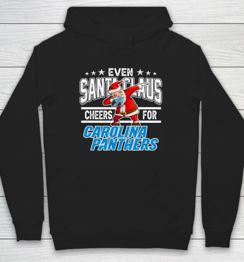 Carolina Panthers Even Santa Claus Cheers For Christmas NFL Hoodie