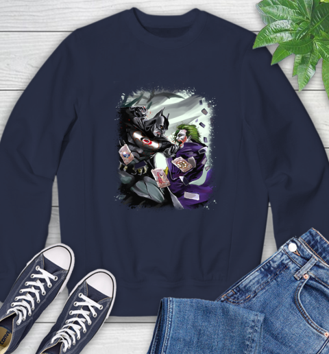 Carolina Hurricanes NHL Hockey Batman Fighting Joker DC Comics Sweatshirt 3