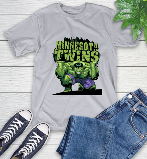 Minnesota Twins MLB Baseball Incredible Hulk Marvel Avengers Sports T-Shirt 6