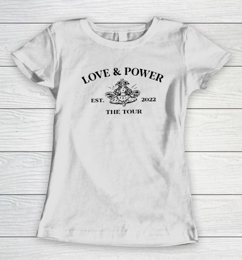 Love And Power 2022 Vintage For Music Lover Fan Women's T-Shirt