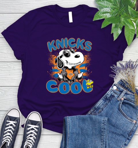 NBA Basketball New York Knicks Cool Snoopy Shirt Women's T-Shirt 4