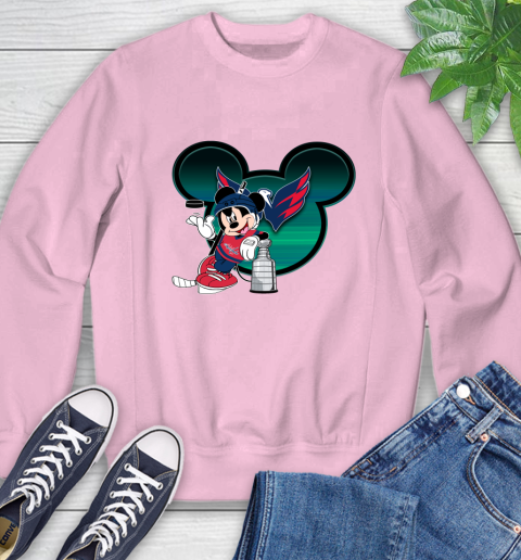 NHL Washington Capitals Stanley Cup Mickey Mouse Disney Hockey T Shirt Sweatshirt 9
