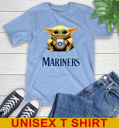 MLB Baseball Seattle Mariners Star Wars Baby Yoda Shirt 11