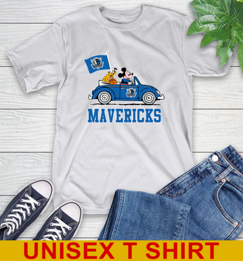 NBA Basketball Dallas Mavericks Pluto Mickey Driving Disney Shirt T-Shirt 12