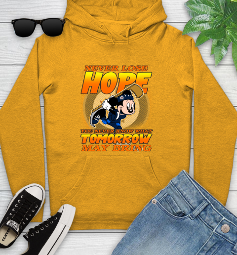 Winnipeg Jets NHL Hockey ootball Mickey Disney Never Lose Hope Youth Hoodie 2
