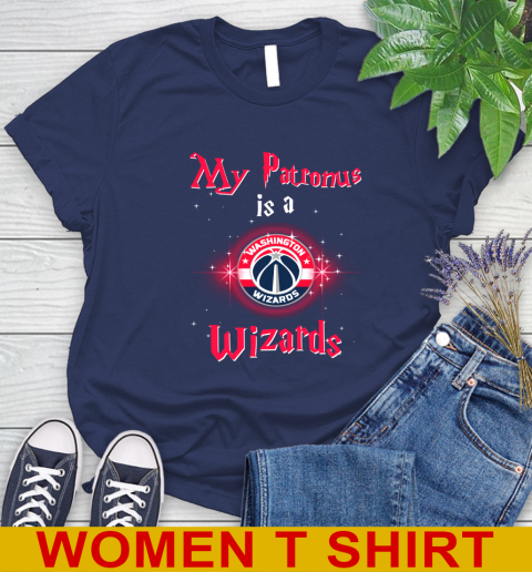 NBA Basketball Harry Potter My Patronus Is A Washington Wizards Women's T-Shirt 12